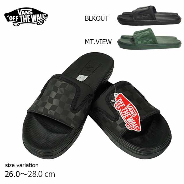 VANS ULTRACUSH SLIDE-ON BLKOUT サンダル バンズ ヴァンズ メンズ